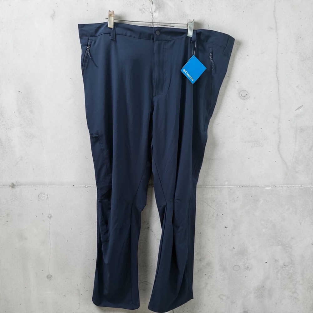 Columbia Fir Ridge Mens 42x30 Navy Blue Hiking Pants Omni-Shield UPF 50 Active